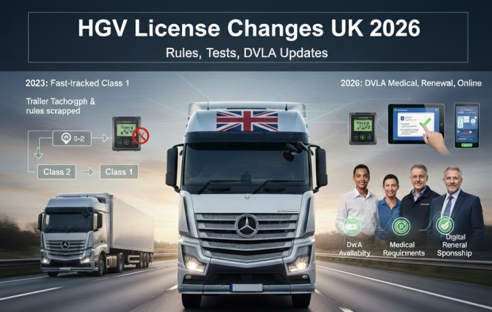 HGV Licence Changes UK 2026: Rules, Tests, and DVLA Updates